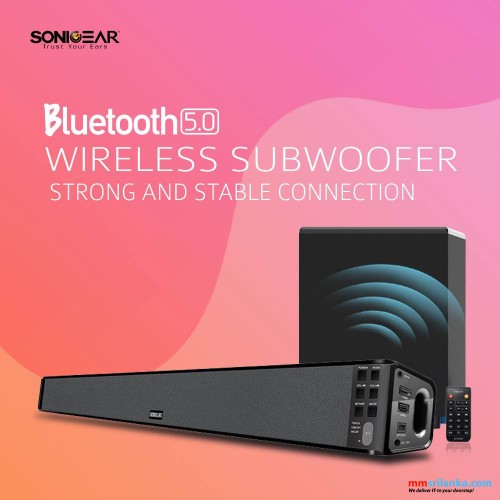 SONICGEAR SONICBAR BT5500 BLUETOOTH 5.0 SOUND BAR WITH WIRELESS SUBWOOFER (1Y)